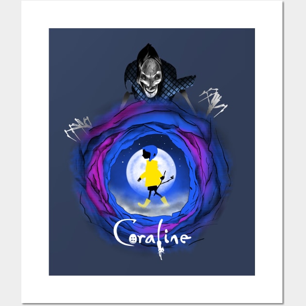 Coraline and The Other Mother (The Beldam) Wall Art by Fine_Design